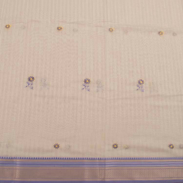 Embroidered Cotton Saree 10047185