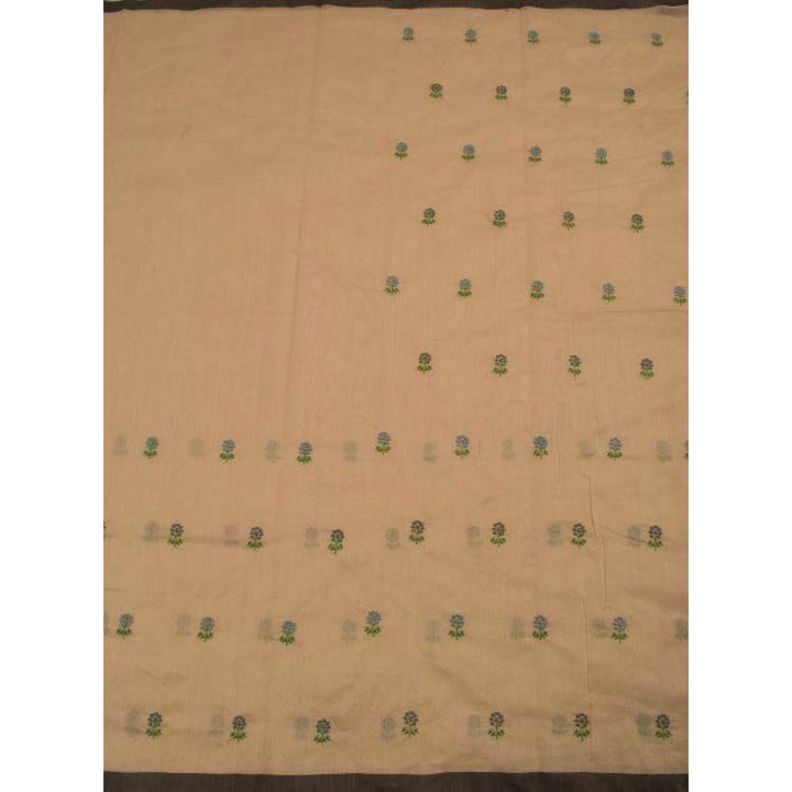 Embroidered Chanderi Silk Cotton Saree 10047190