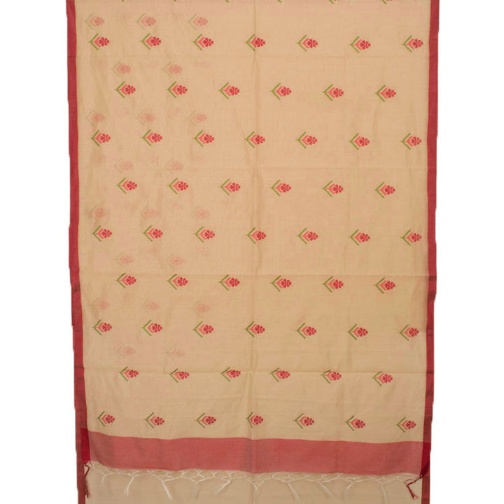 Embroidered Chanderi Silk Cotton Saree 10050330