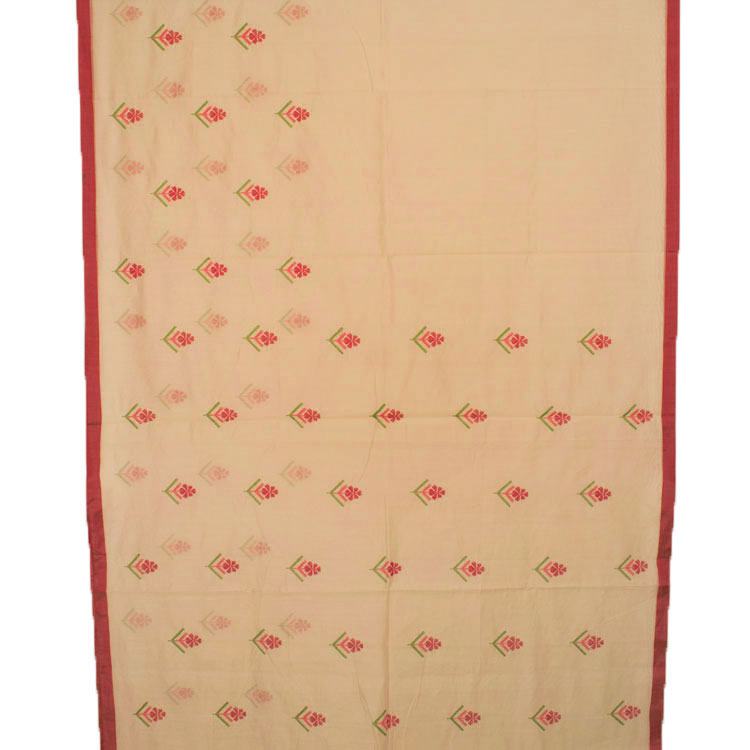 Embroidered Chanderi Silk Cotton Saree 10050330