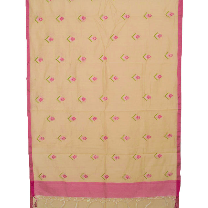 Embroidered Chanderi Silk Cotton Saree 10050332