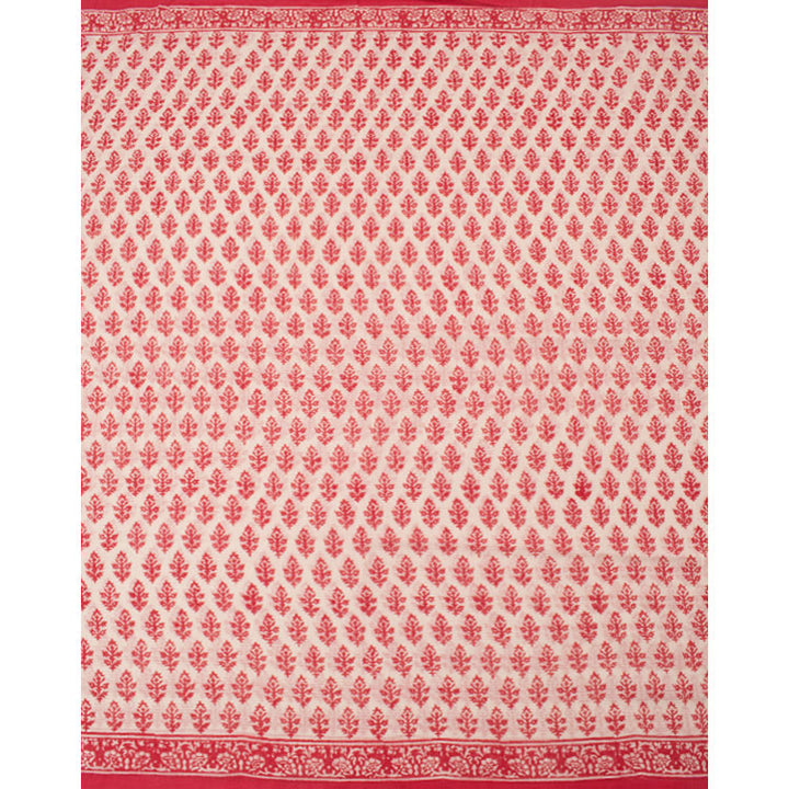Hand Block Printed Cotton Saree 10052618