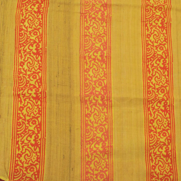 Hand Block Printed Cotton Saree 10052619