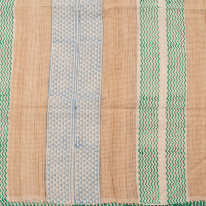 Hand Block Printed Cotton Saree 10052626