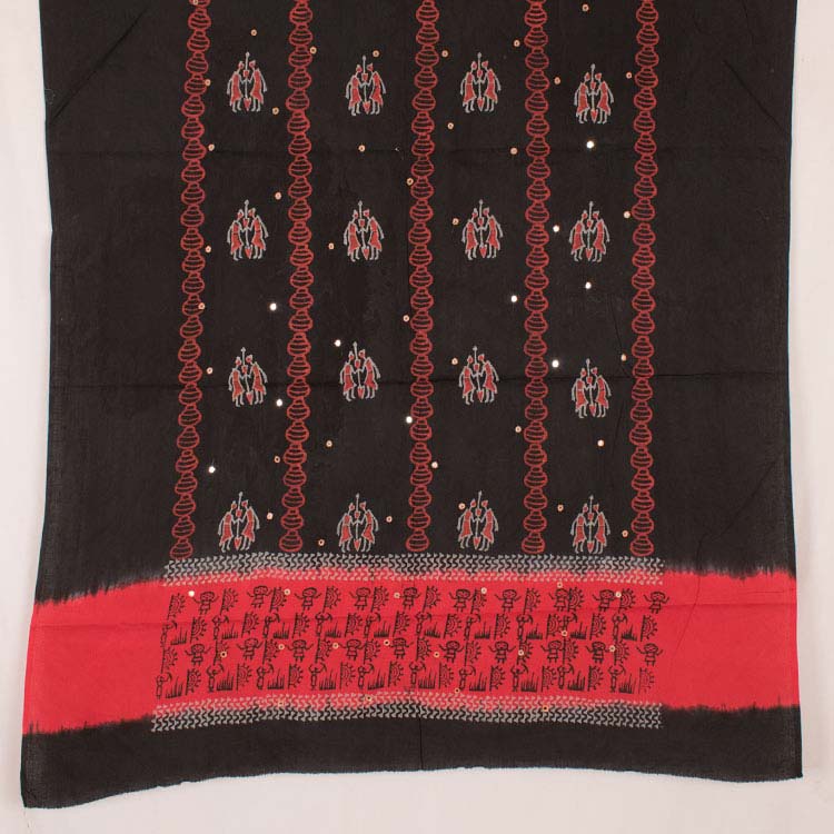 Hand Block Printed Cotton Salwar Suit Material 10048084