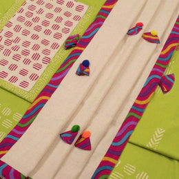 Hand Block Printed Cotton Salwar Suit Material 10048093