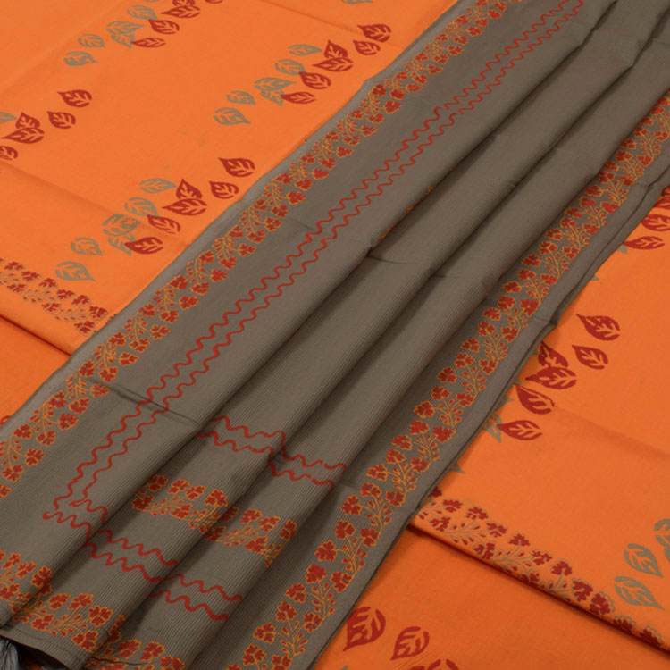 Hand Block Printed Cotton Salwar Suit Material 10052732