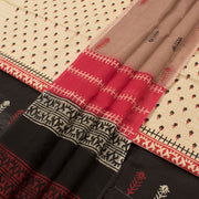 Hand Block Printed Tussar Silk Salwar Suit Material 10052735
