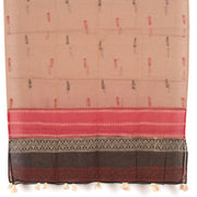 Hand Block Printed Tussar Silk Salwar Suit Material 10052735