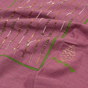 Hand Block Printed Tussar Silk Salwar Suit Material 10052746