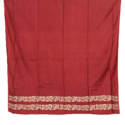 Hand Block Printed Embroidered Tussar Silk Salwar Suit Material 10052750