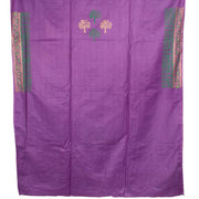 Hand Block Printed Embroidered Tussar Silk Salwar Suit Material 10052755