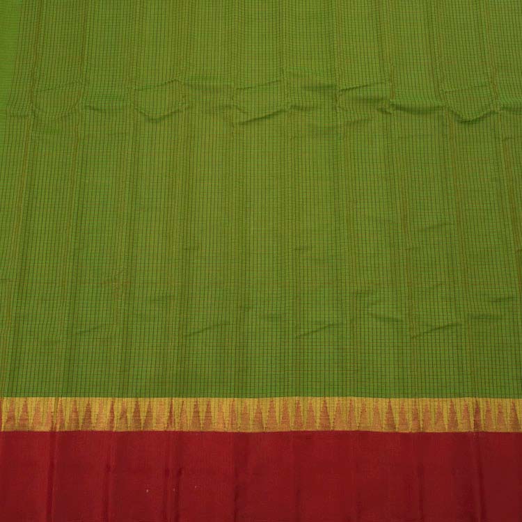 Handloom Gadwal Kuttu Silk Cotton Saree 10043296