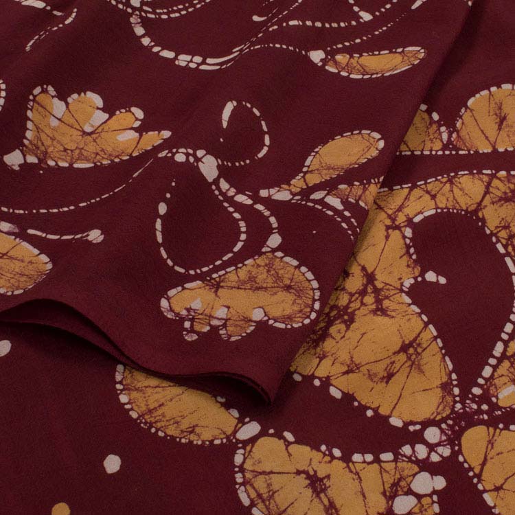 Batik Printed Soft Silk Saree 10045441