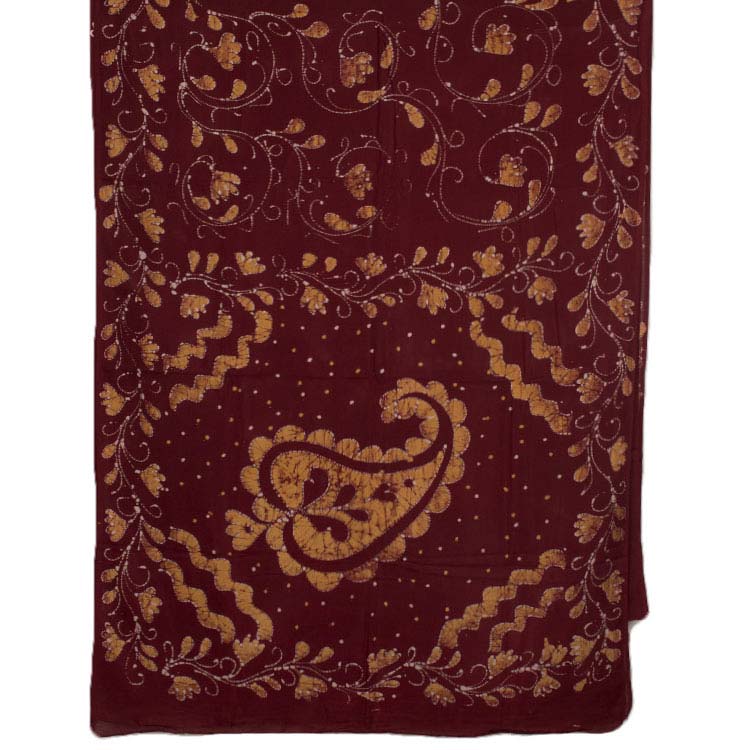 Batik Printed Soft Silk Saree 10045441