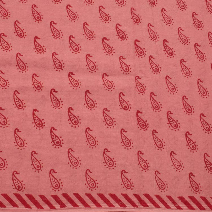 Hand Block Printed Cotton Saree 10047939