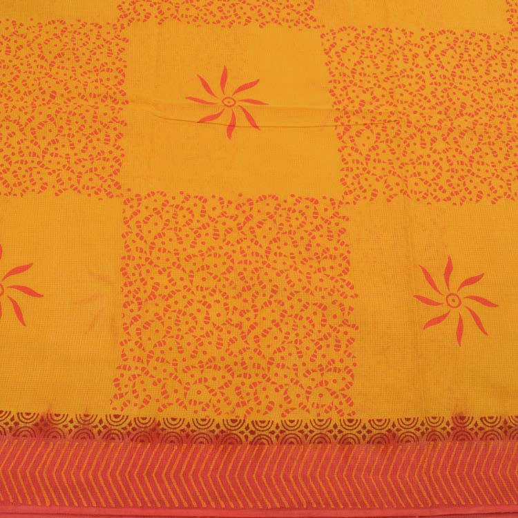 Hand Block Printed Cotton Saree 10047951