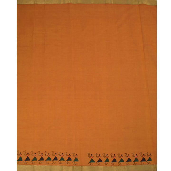 Hand Block Printed Mangalgiri Cotton Saree 10051675