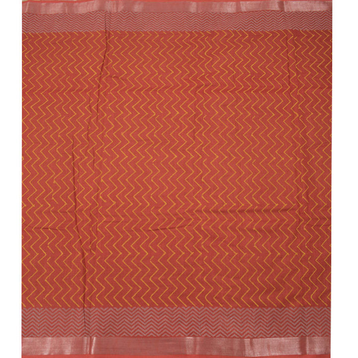 Hand Block Printed Viscose Cotton Saree 10053055