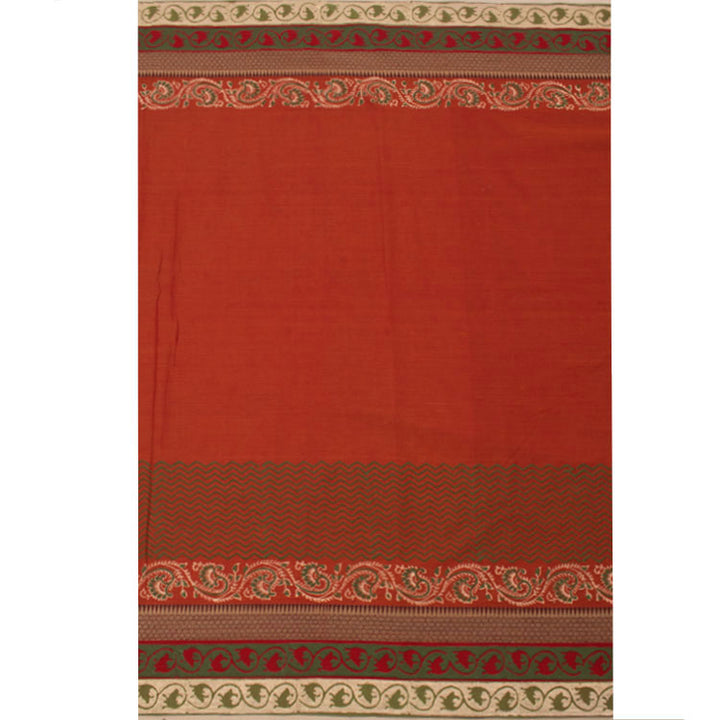 Hand Block Printed Narayanpet Cotton Saree 10053072