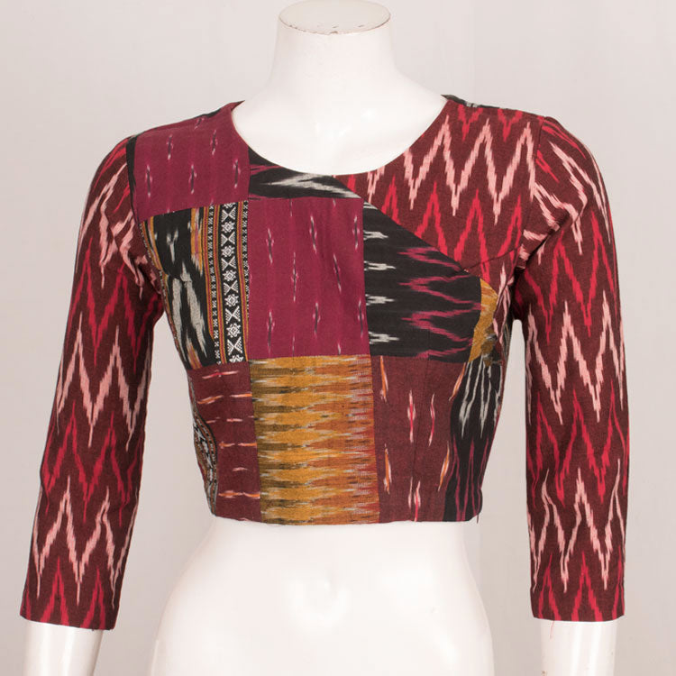 Handcrafted Ikat Cotton Blouse 10043832