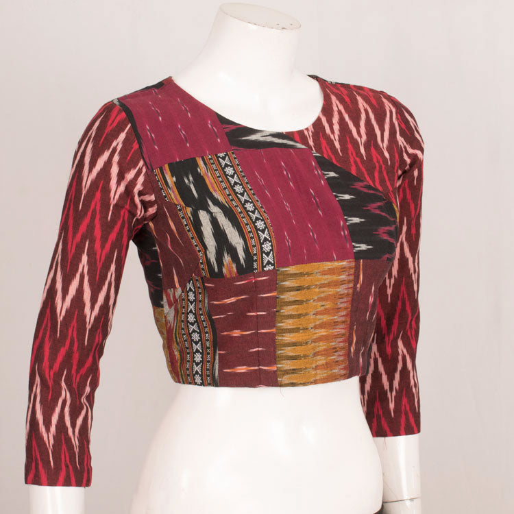 Handcrafted Ikat Cotton Blouse 10043832