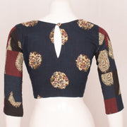 Blue Hand Block Printed Cotton Blouse 10043837