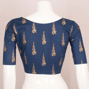 Blue Khari Hand Block Printed Cotton Blouse 10048210