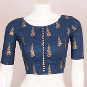 Blue Khari Hand Block Printed Cotton Blouse 10048210