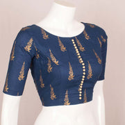 Blue Khari Hand Block Printed Cotton Blouse 10048210
