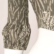 Grey Dabu Printed Cotton Blouse 10048893