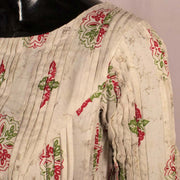 White Hand Block Printed Cotton Blouse 10048897