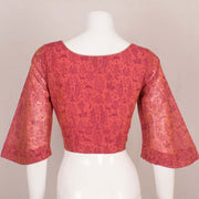 Pink Printed Chanderi Cotton Blouse 10048901