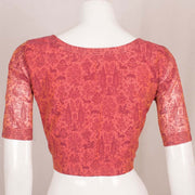 Pink Printed Chanderi Cotton Blouse 10048902