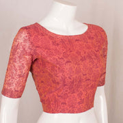 Pink Printed Chanderi Cotton Blouse 10048902