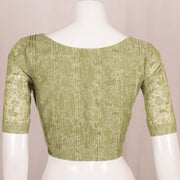 Green Printed Chanderi Cotton Blouse 10048903