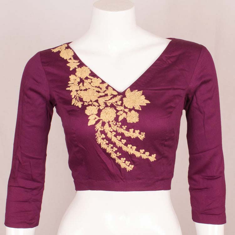 Dori Embroidered Silk Cotton Blouse 10048907