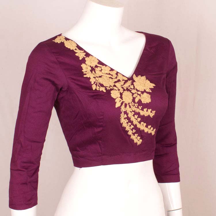 Dori Embroidered Silk Cotton Blouse 10048907