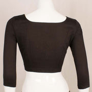 Black Dori Embroidered Silk Cotton Blouse 10048912