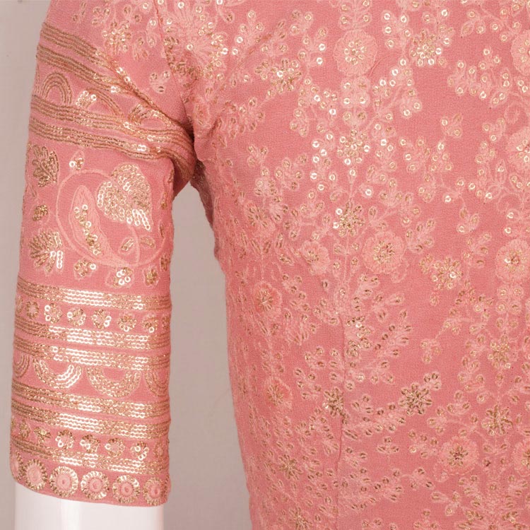 Sequin Embroidered Georgette Blouse 10050404