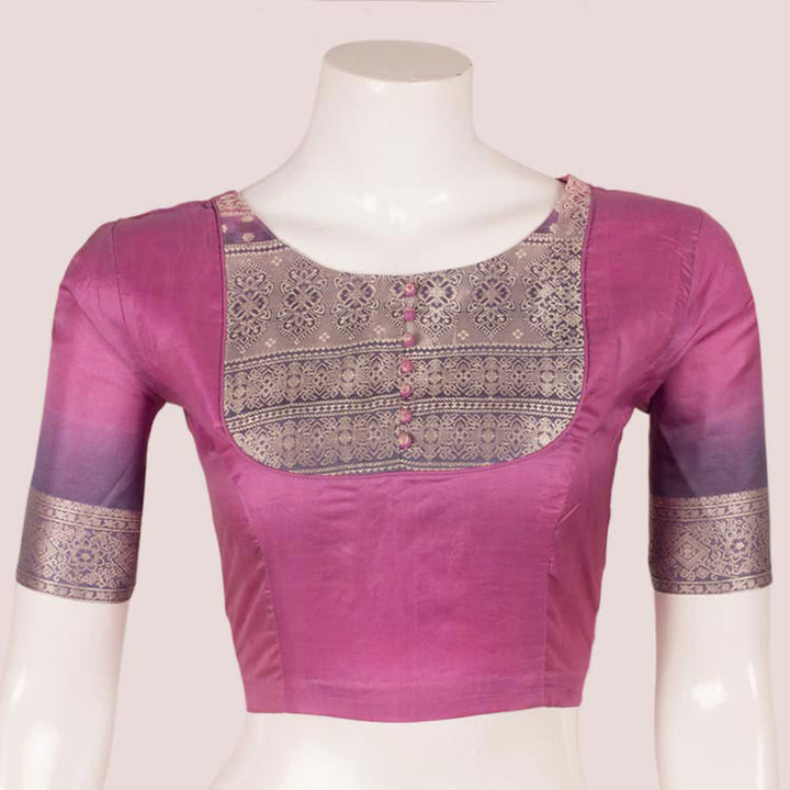Banarasi Silk Blouse with Brocade Design 10051700