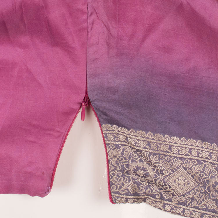 Banarasi Silk Blouse with Brocade Design 10051700