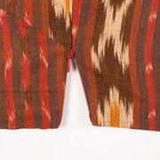 Brown Handcrafted Ikat Cotton Blouse 10052584