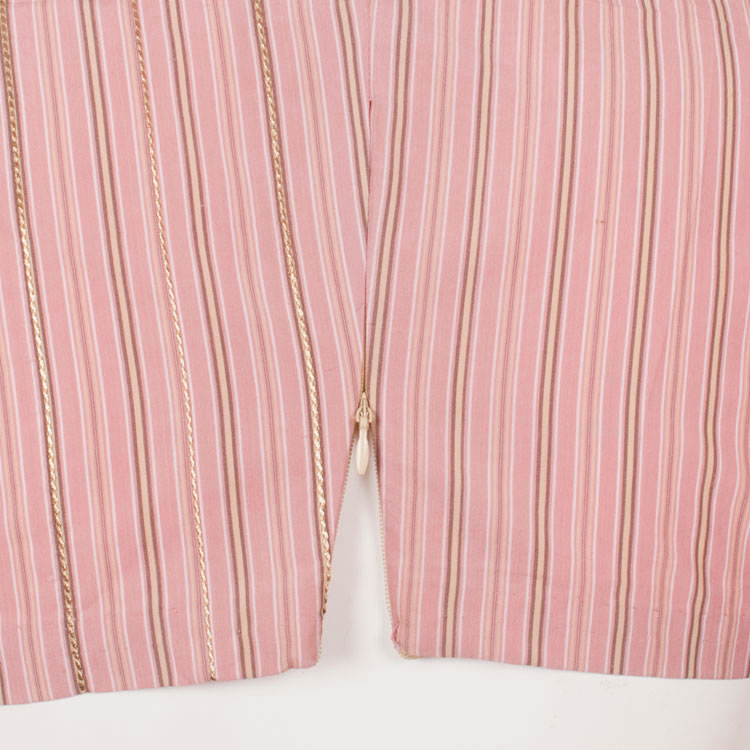 Striped Design Sleeveless Cotton Blouse 10052589