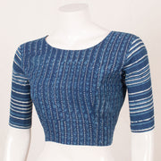 Indigo Blue Dabu Printed Cotton Blouse 10052590