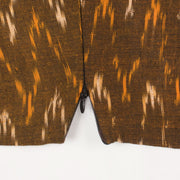 Brown Handcrafted Ikat Cotton Blouse 10052594