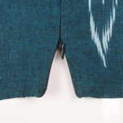 Blue Handcrafted Ikat Cotton Blouse 10052595