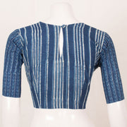 Indigo Blue Dabu Printed Cotton Blouse 10052602