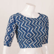 Indigo Blue Dabu Printed Cotton Blouse 10052603