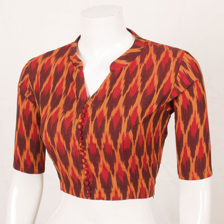Handcrafted Ikat Cotton Blouse 10052604